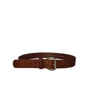 FOSSIL  Full Grain Cow Hide Distressed Brown Leather Belt Size 42